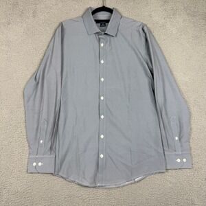 Mizzen+Main‎ Leeward Mens Medium Trim Fit Performance Dress Shirt Geometric